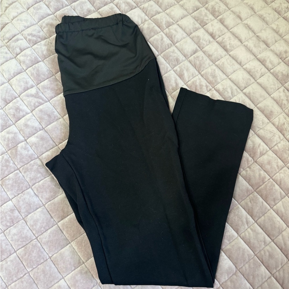 Black Women's Maternity/Comfort Stretch Pants